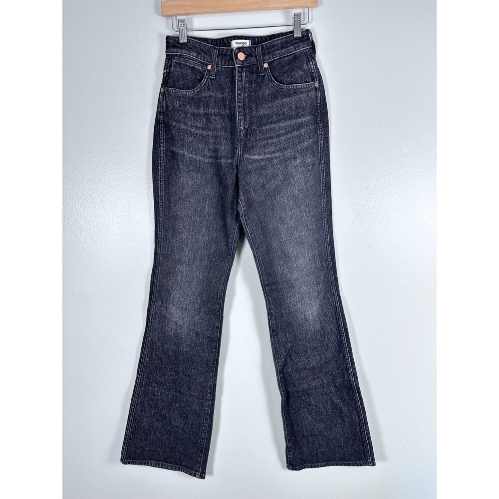 Wrangler Westward Flare Jeans Women's W26 L32 Dark Wash High Rise Denim